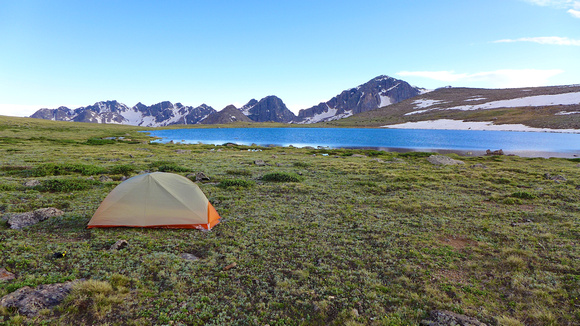 Campsite at Dora Lake.