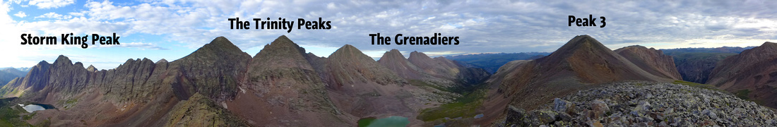 panorama of the Trinities and Grenadiers