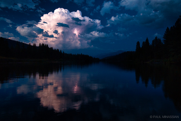 Lighting over Hume Lake