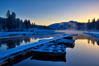 Spring Snow at the Hume Dock