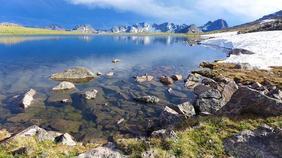 On the shore of Dora Lake.